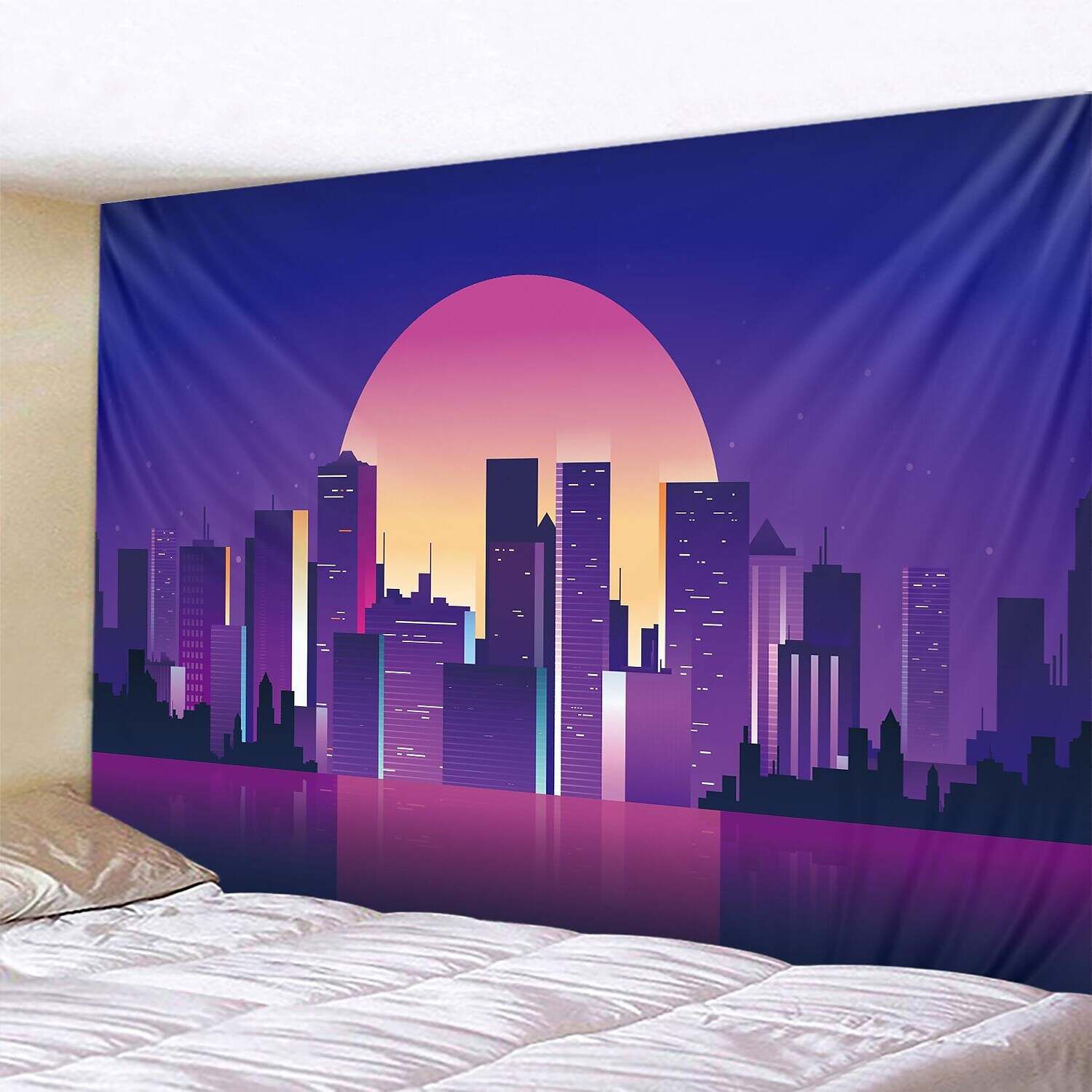 City Wall Tapestry Art Decor Photograph Backdrop