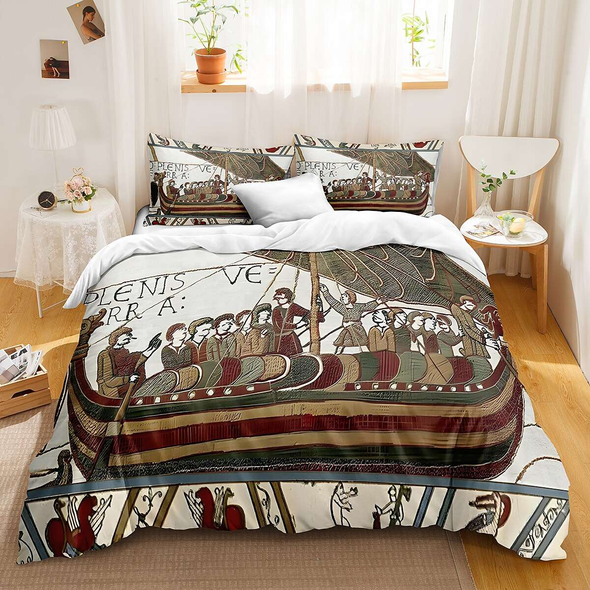 Bayeux Medieval Vintage Paintings Bedding Sets