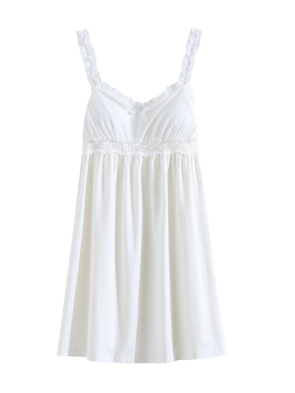 Party Cotton Spaghetti Loose Nightdress