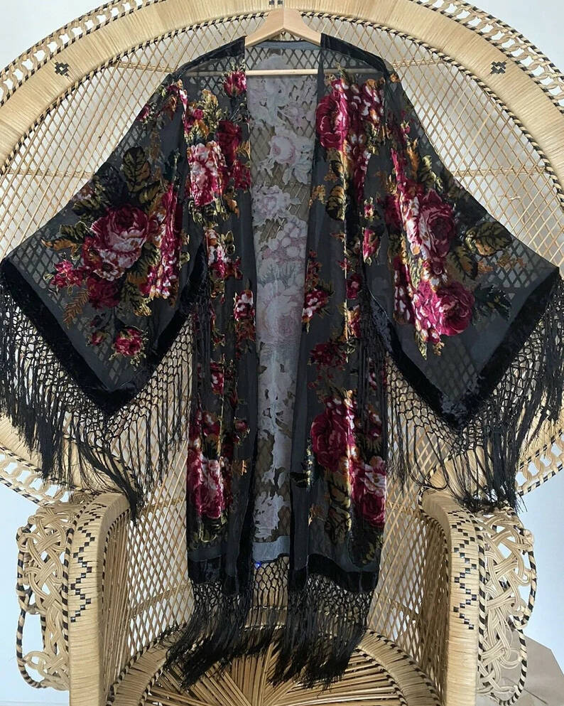 Vintage Lace Kimono Cardigan