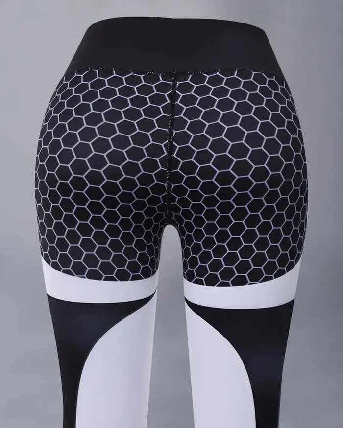 【Buy 2 Free Shipping】Colorblock Butt Lifting High Waist Sports Leggings