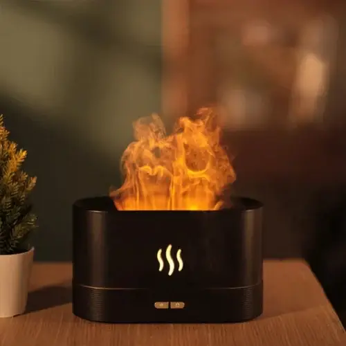 (🔥Summer Hot Sale Save 40%) Flame Mist Humidifier Desktop Air Aromatherapy