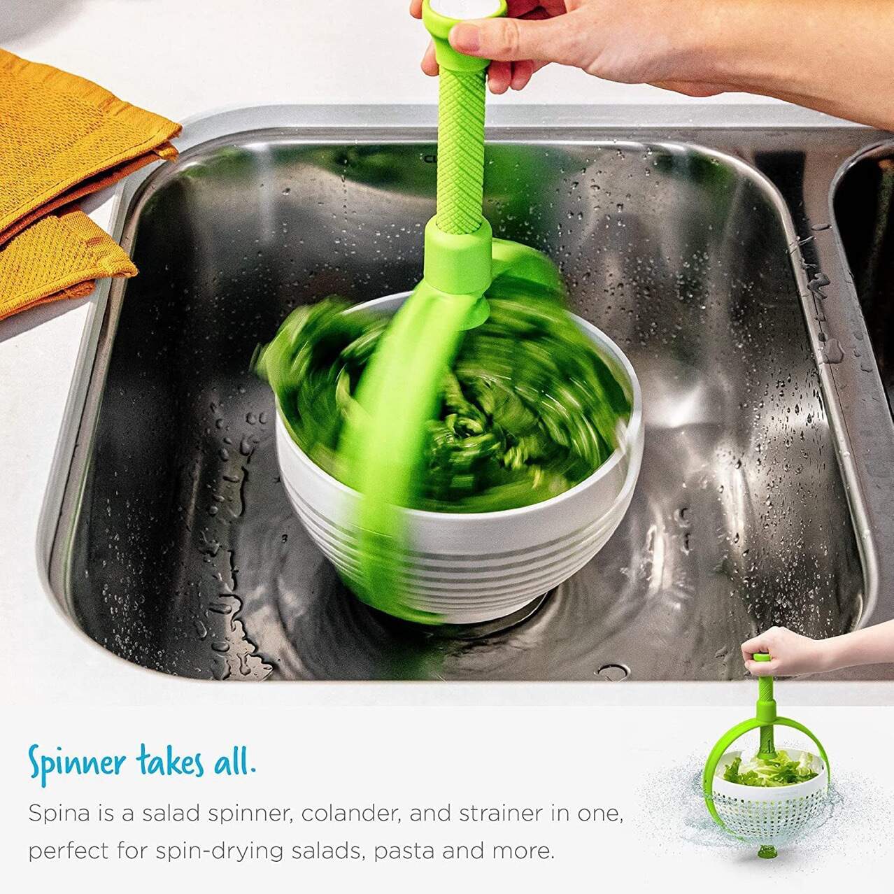 🔥HOT SALE - 50% OFF 🔥Kitchen Green Salad Spin Drainer