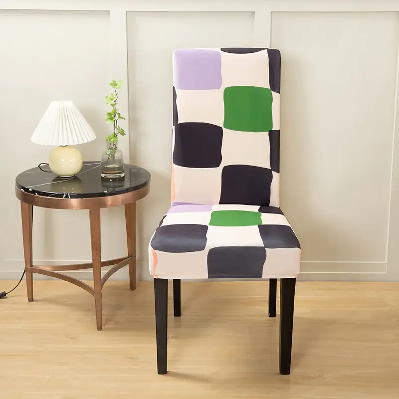 2 Pcs Stretch Kitchen Chair Cover Slipcover