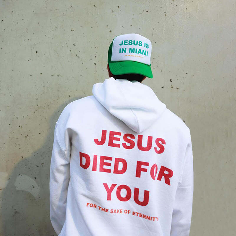 Jesus Died For You Print Christian Hoodie