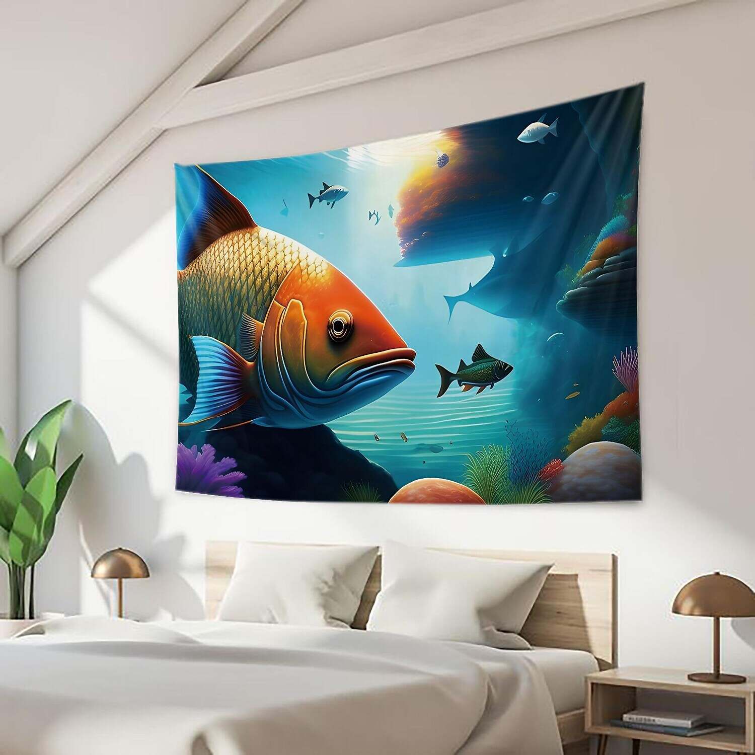 Ocean Fish Wall Tapestry Art Decor