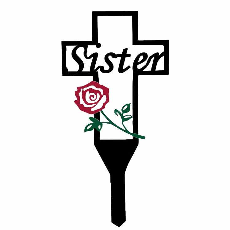 Hot Sale - Cemetery Memorial Cross Stake for Parents