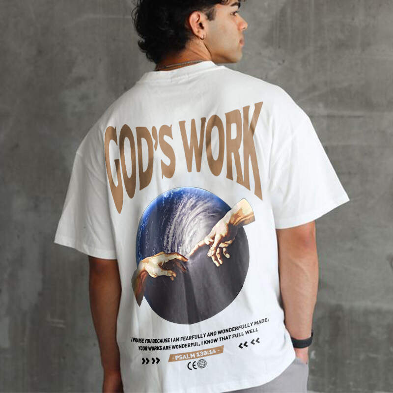 God's work.Psalm 139:14 Print Short Sleeve T-shirt