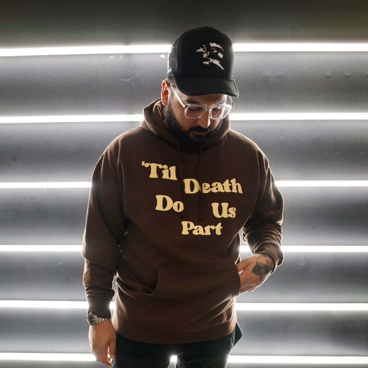 Till Death Do Us Part Print Hoodie