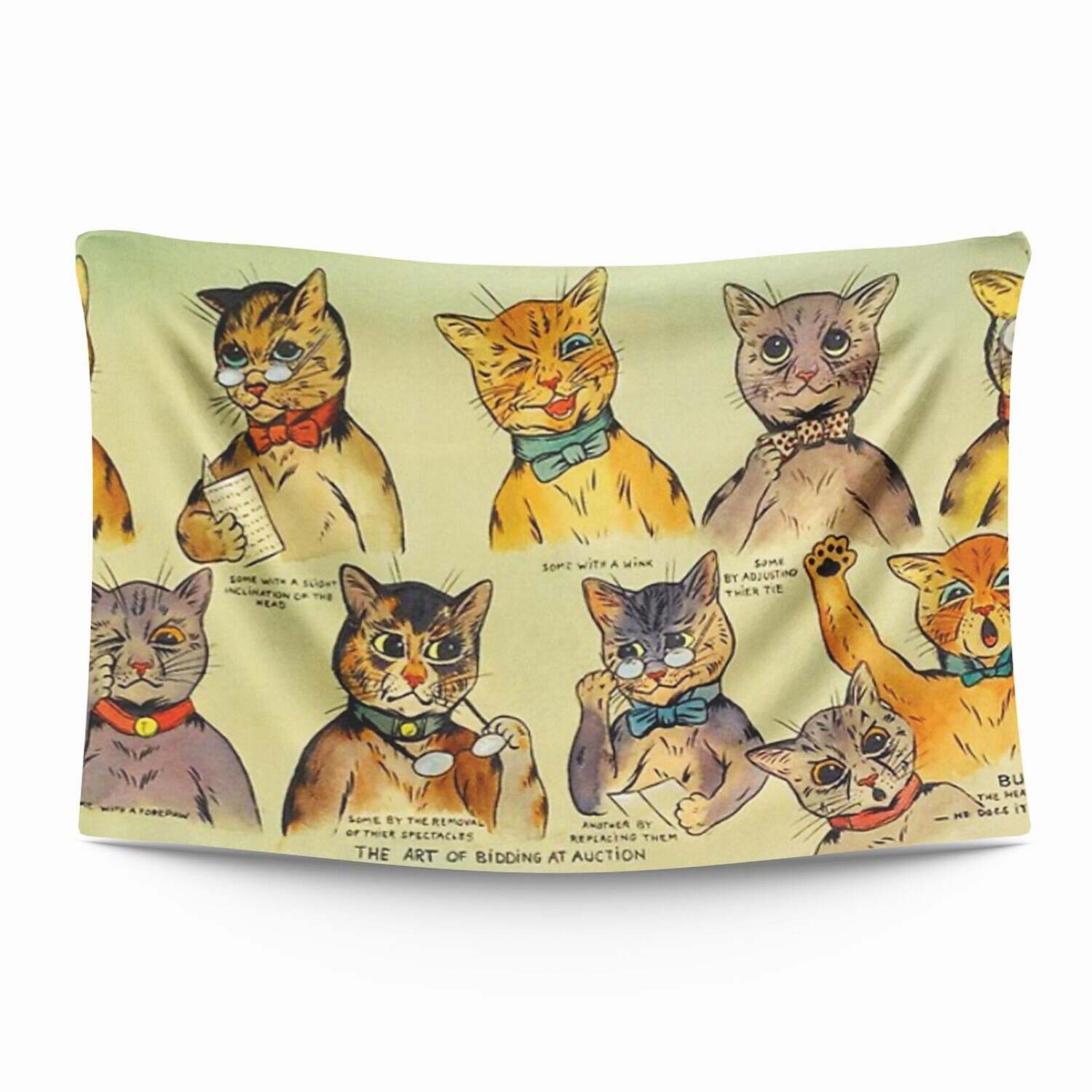 Funny Large Wall Tapestry Cat Art Decor Room