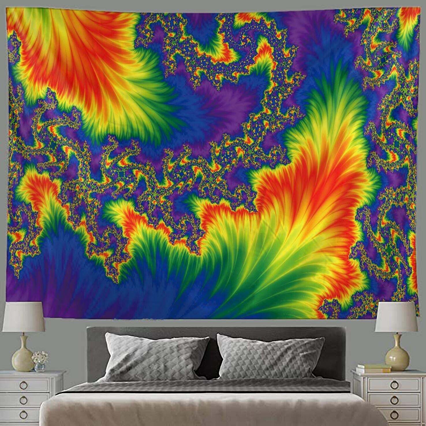 Psychedelic Wall Tapestry Art Decor Photograph Backdrop