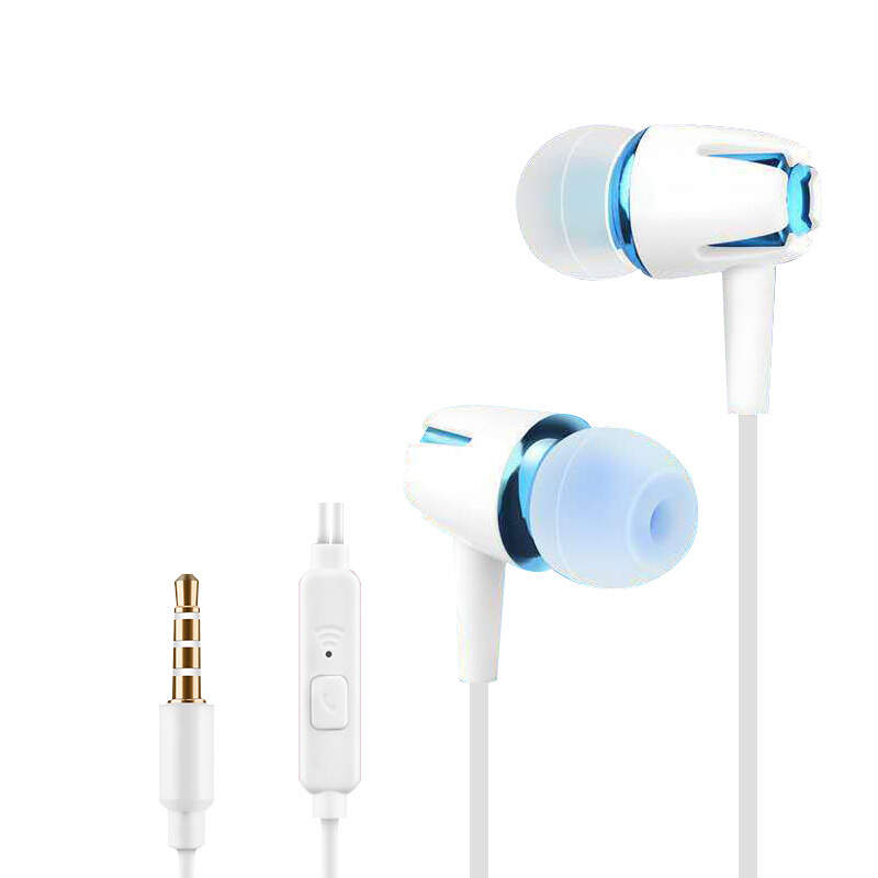 silicone earbud in ear wired headphones