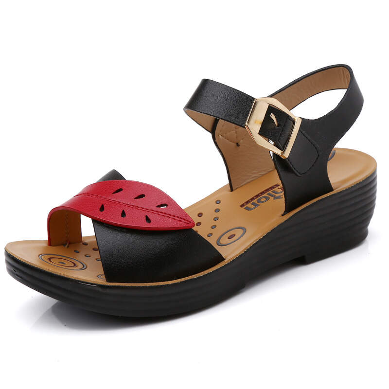 Leather Soft Bottom Comfortable Sandals
