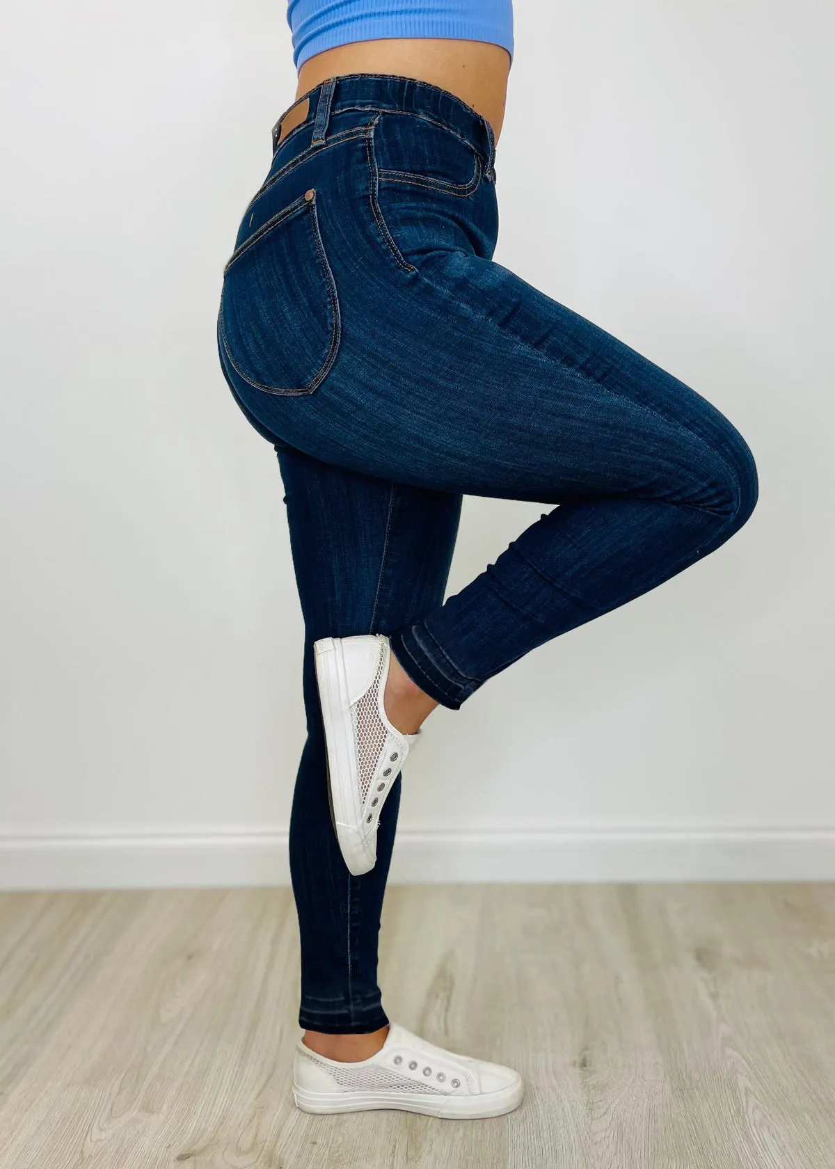 LAST DAY 70% OFF-Judy Blue Pull On Skinny Jeans (Buy 2 Free Shipping)