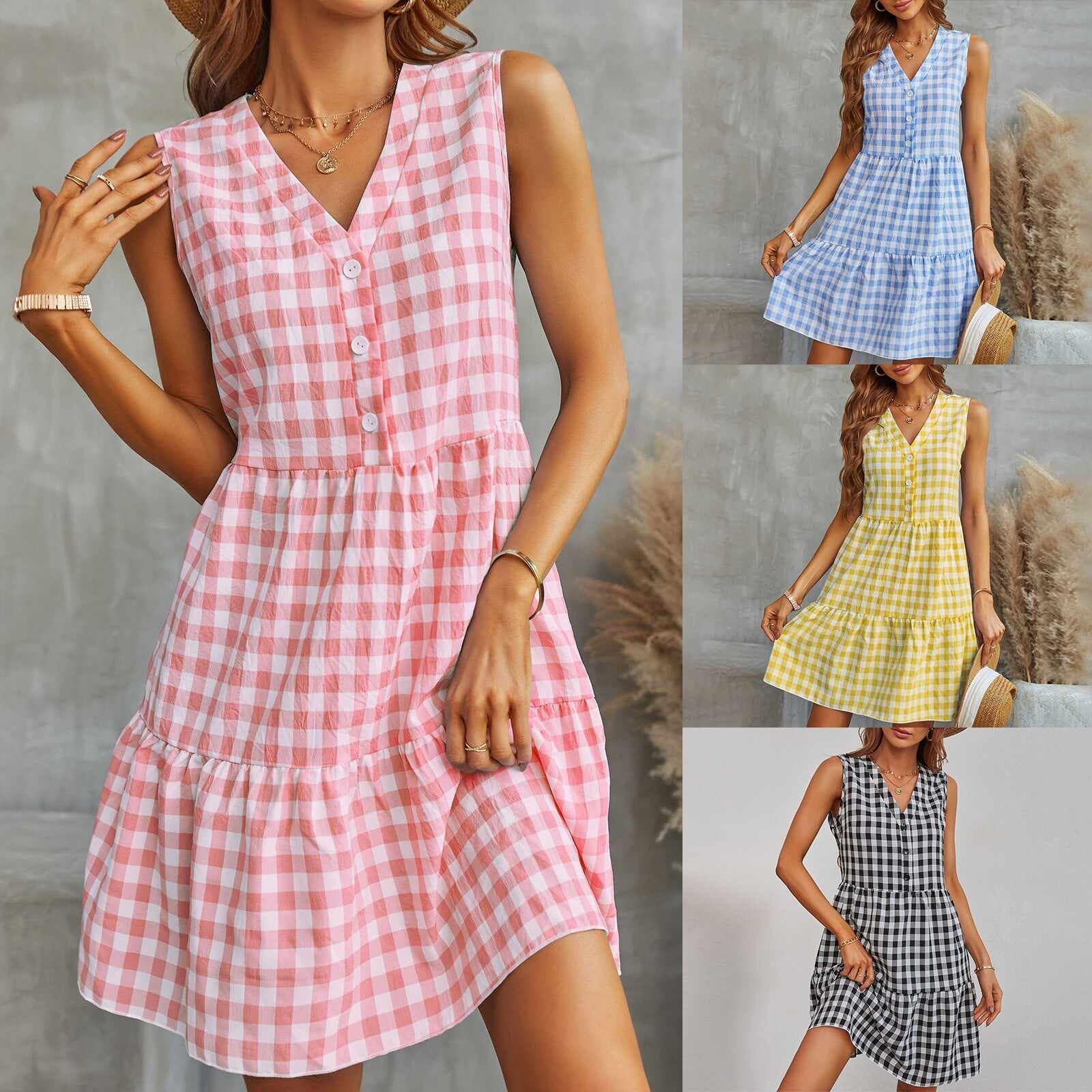 Fashion Plaid Dress