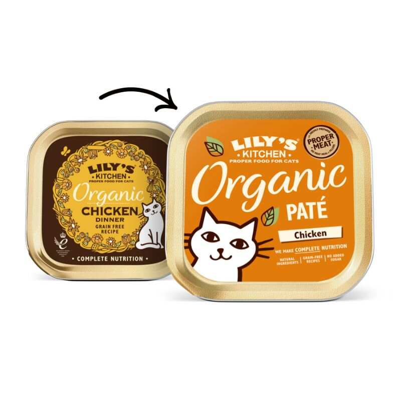Lily's Kitchen - Wet Food For Cats - Organic Chicken Paté 85g