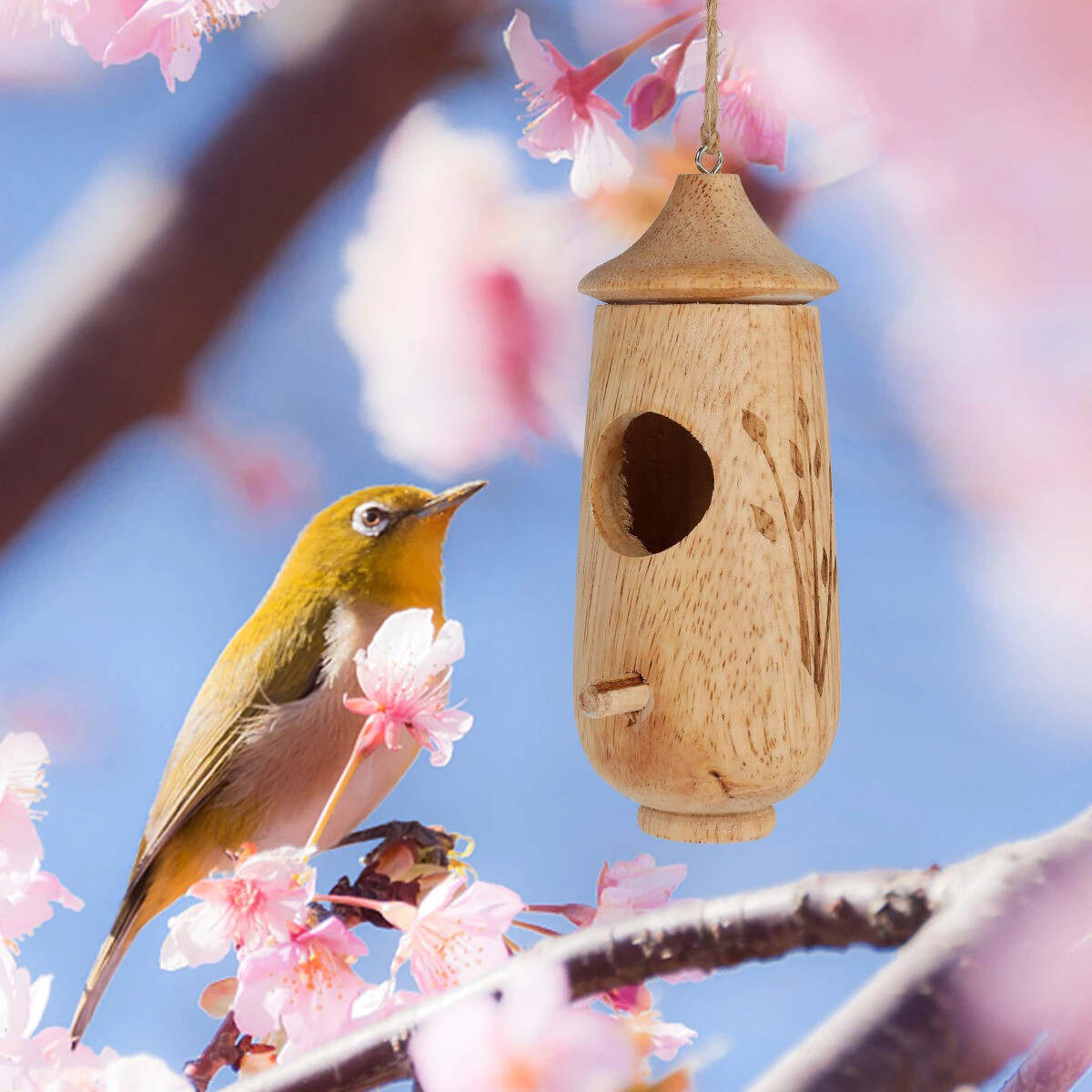 Wooden Hummingbird House-Gift For Nature Lovers