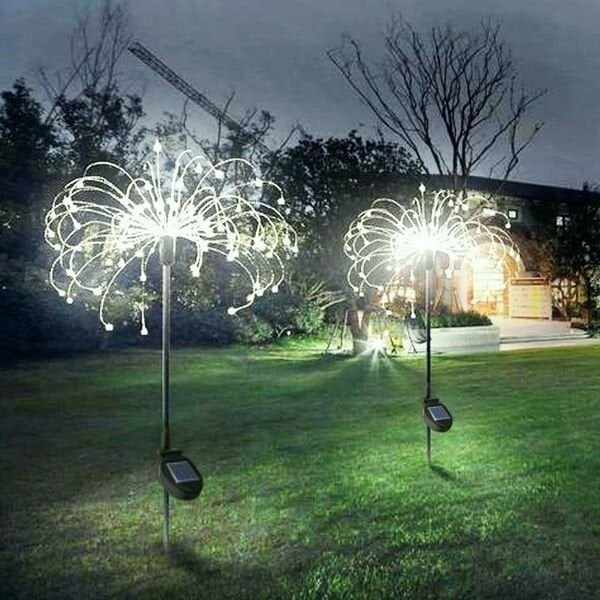 Last Day 47% OFF - Waterproof  Solar Garden Fireworks Lamp