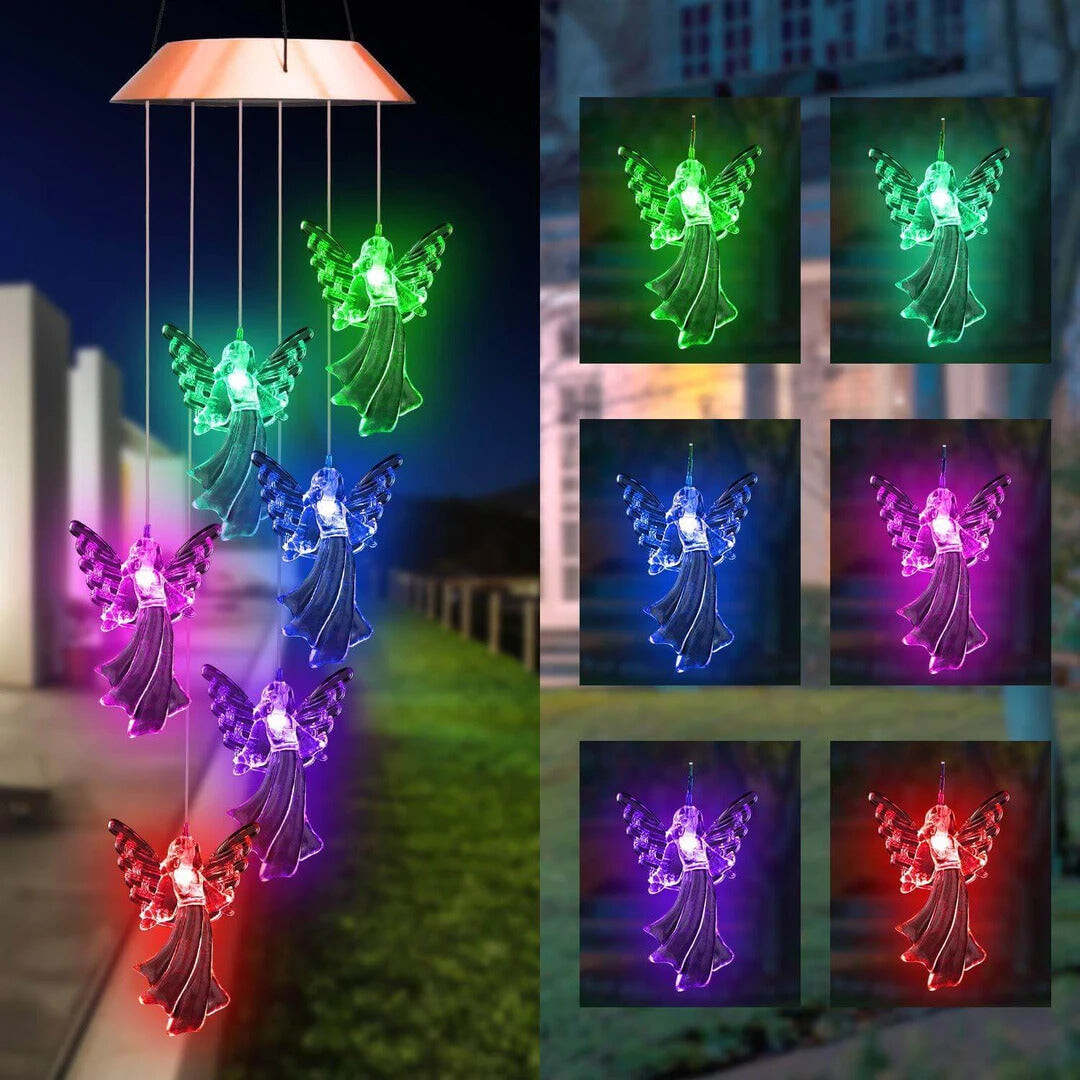 Solar Guardian Angel Wind Chime Lights