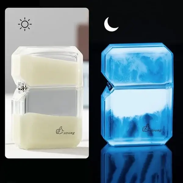 🔥Luminous color quicksand kerosene windproof lighter🔥