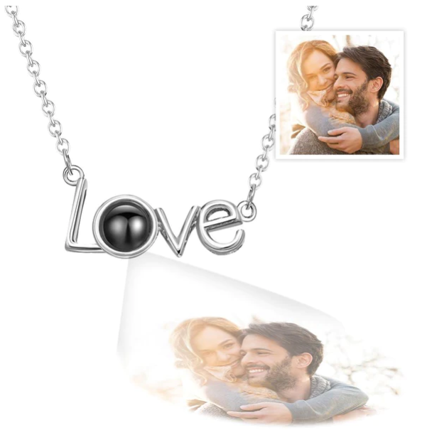 100 Languages I Love You Projection Necklace Collarbone Chain To Send Your Girlfriend