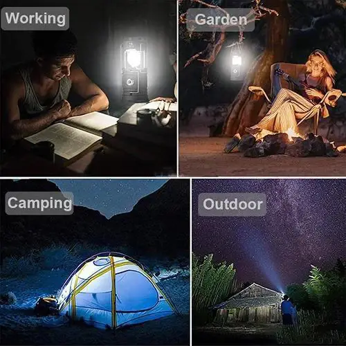 🔥Last Day Promotion -50% OFF🔥6 in 1 Portable Outdoor LED Camping Lantern With Fan