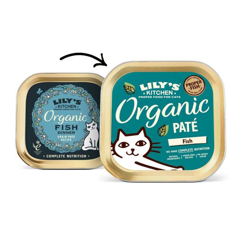 Lily's Kitchen - Wet Food For Cats - Organic Fish Paté 85g