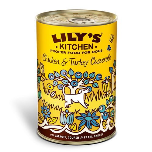 Lily's Kitchen - Wet Food For Dogs - Chicken & Turkey Casserole 400g