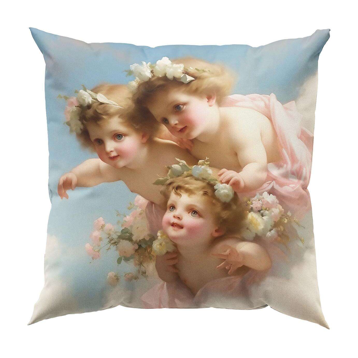 Renaissance Angels Double Side Pillow Cover 4PC