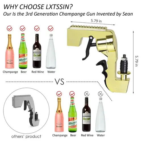 (💥summer sale 40% OFF)🍻Bar party beer champagne launch prop gun