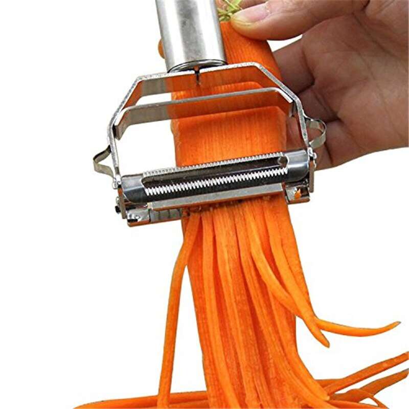 Dual Fruit Vegetable Peeler&Julienne Peeler Cutter Sharp Multifunction Stainless Steel Potato Carrot Grater Planing Kitchen Tool