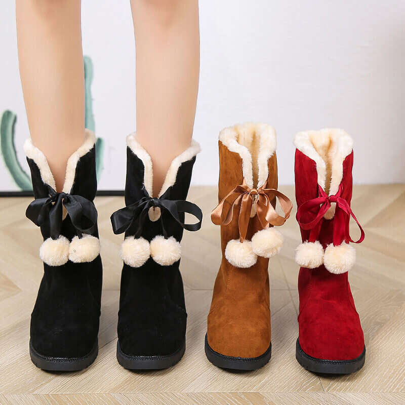 Women's 2021 Fashion Bow Snow Boots