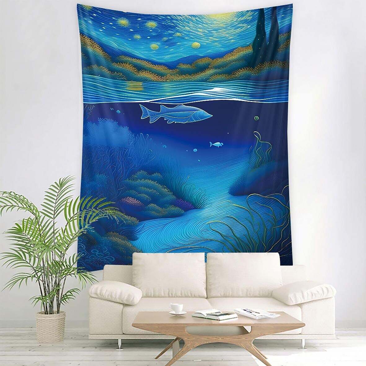 Ocean Fish Wall Tapestry Art Decor