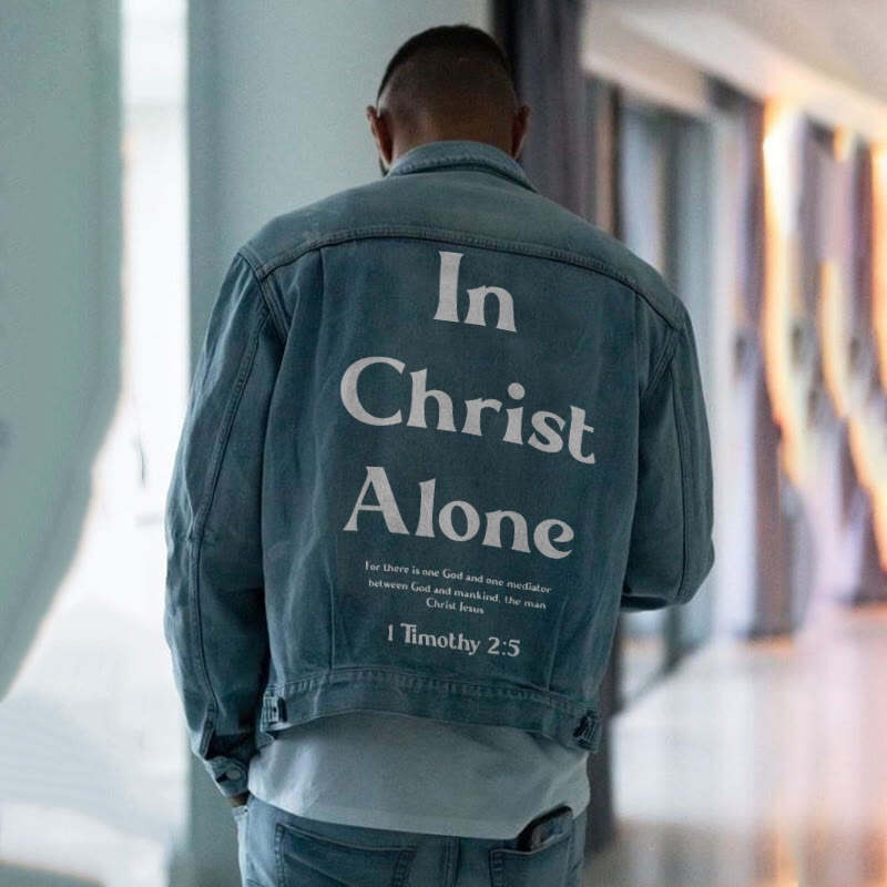 In Christ Alone Print Men's Jacket