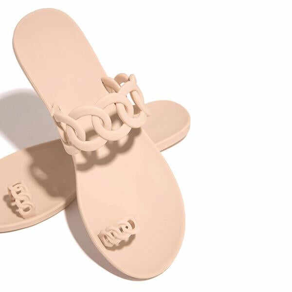 Casual Toe Loop Detailing Jelly Sandals