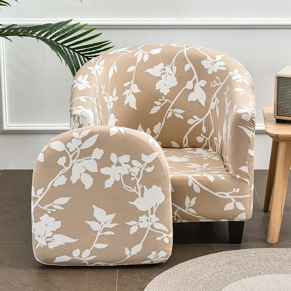 Stretch Club Chair Slipcover Tub Chair Cover with Seat Cushion Cover