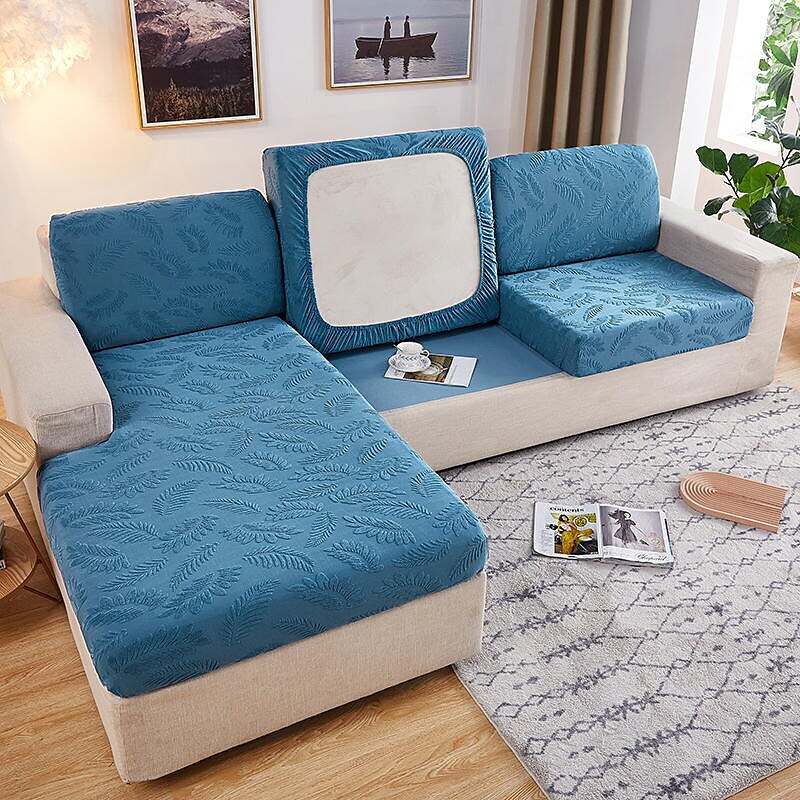 Jacquard Elastic Sofa Seat Cushion Cover for Furniture Protector