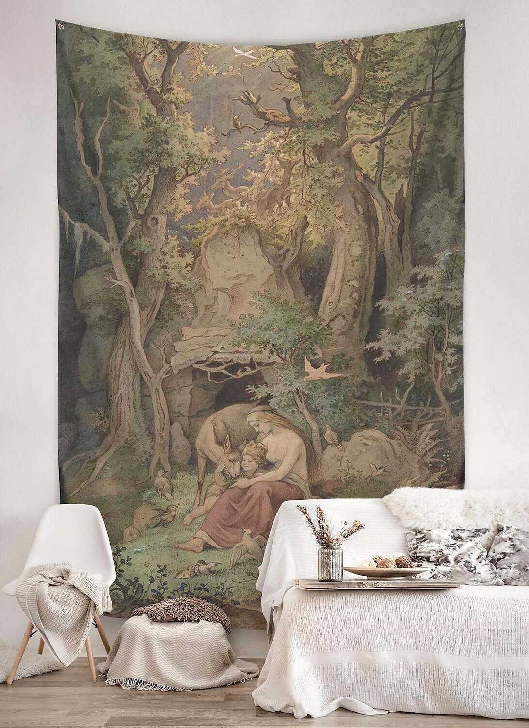 Medieval Painting Wall Tapestry Art Decor