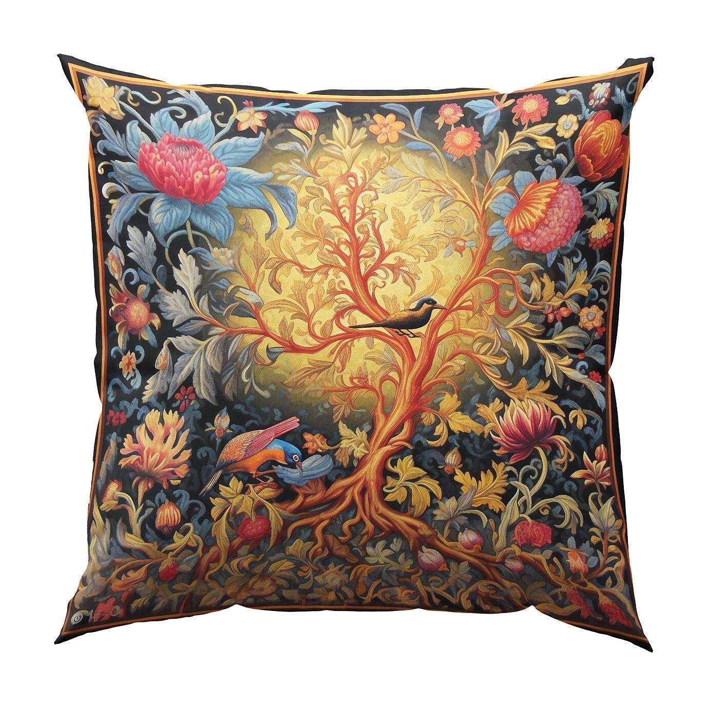 Tree of Life Double Side Pillow Cover 4PC Soft Decorative Square Cushion Case Pillowcase for Bedroom Livingroom Sofa Couch Chair