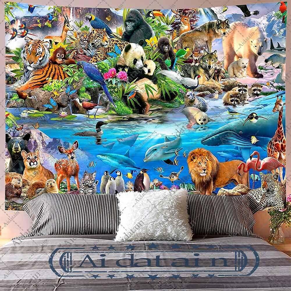 Aidatain Animal  Wall Tapestry Art Decor Photograph Backdrop