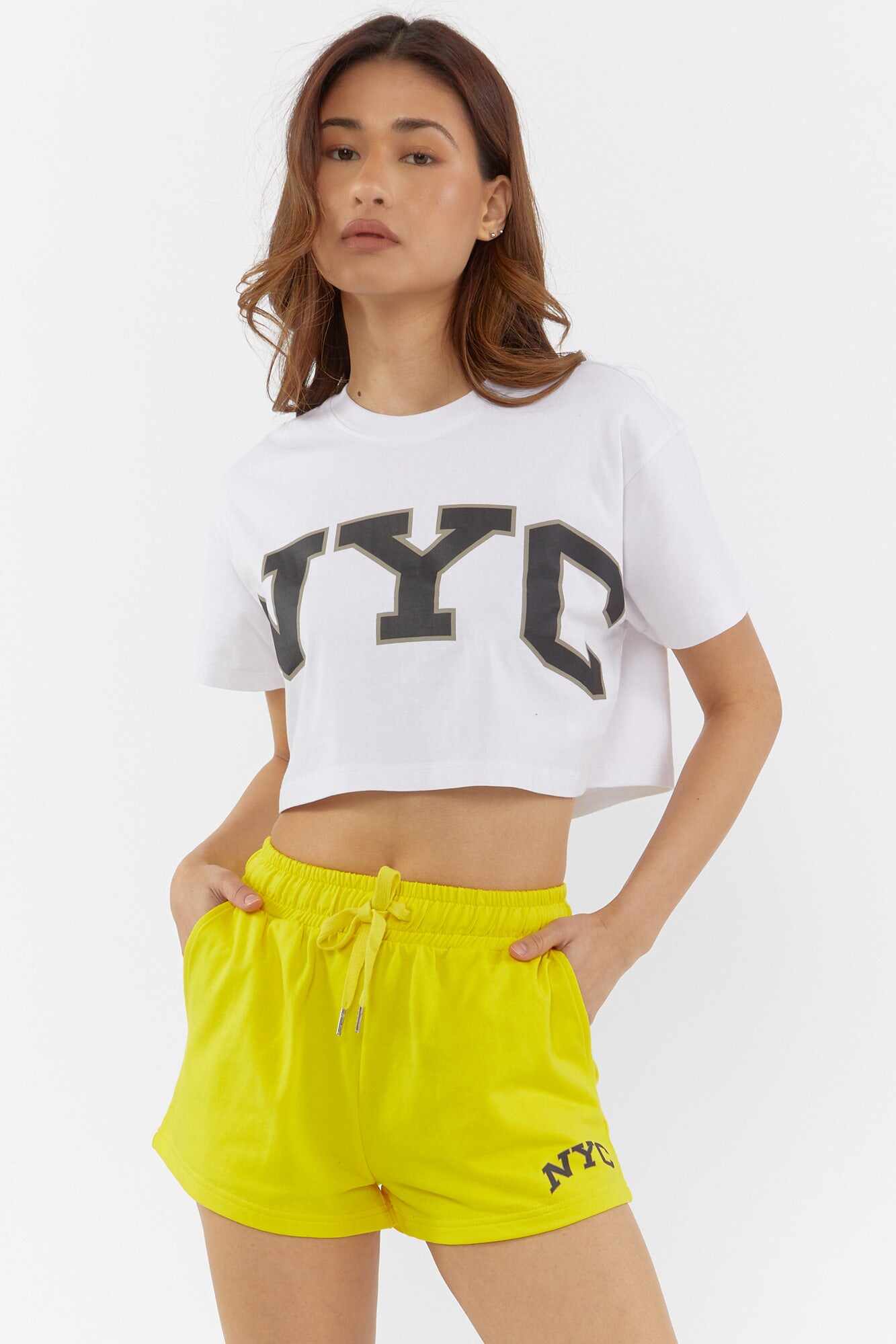 Women Apparel | Graphic Cropped Tee Light Pink Forever21 - BX22811