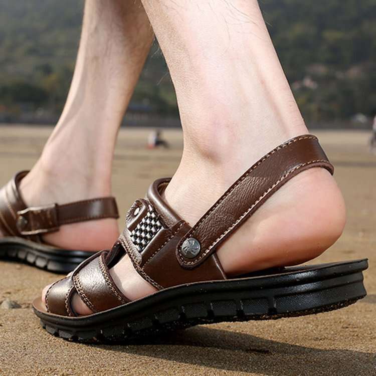 Men's Cowhide Outdoor Dual-purpose Sandals