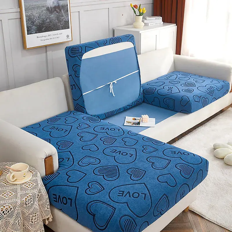 Thick Jacquard Cation Sofa Seat Cushion Cover Elastic Furniture