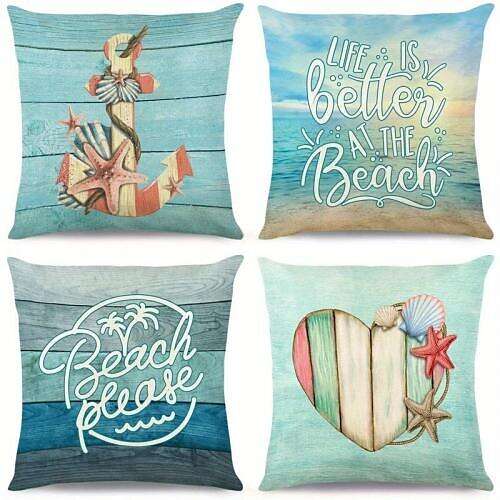 Summer Sunshine Floral Double Side Pillow Cover 4PC Soft