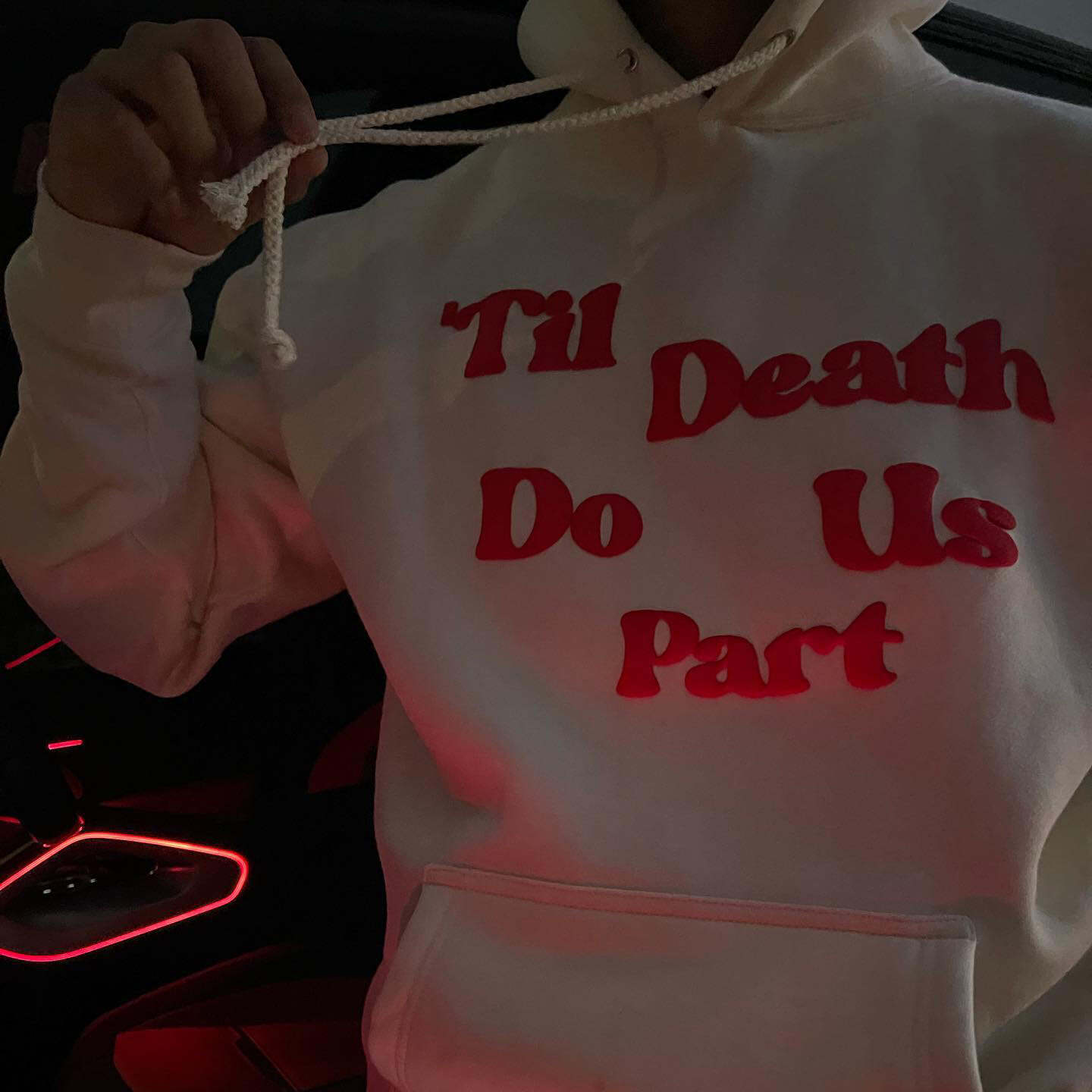 Till Death Do Us Part Print Hoodie