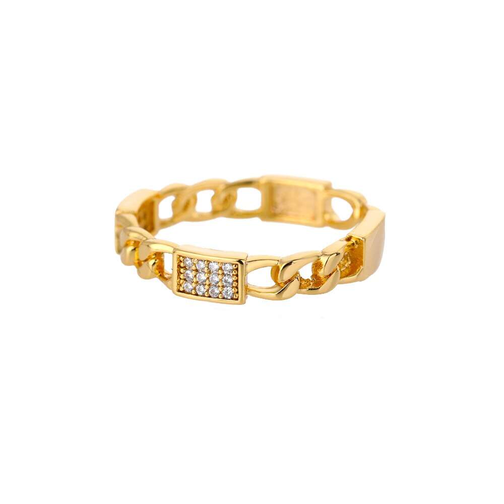 Zircon Chain Rings For Women