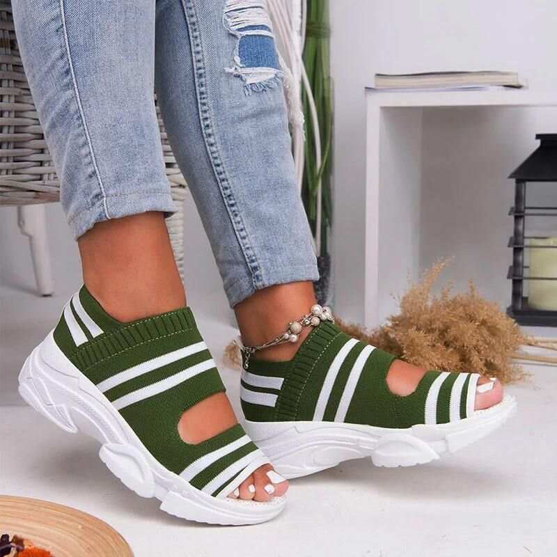 Casual Women Breathable Wedge Comfy Sandals - Fit All Width Foot Sandals