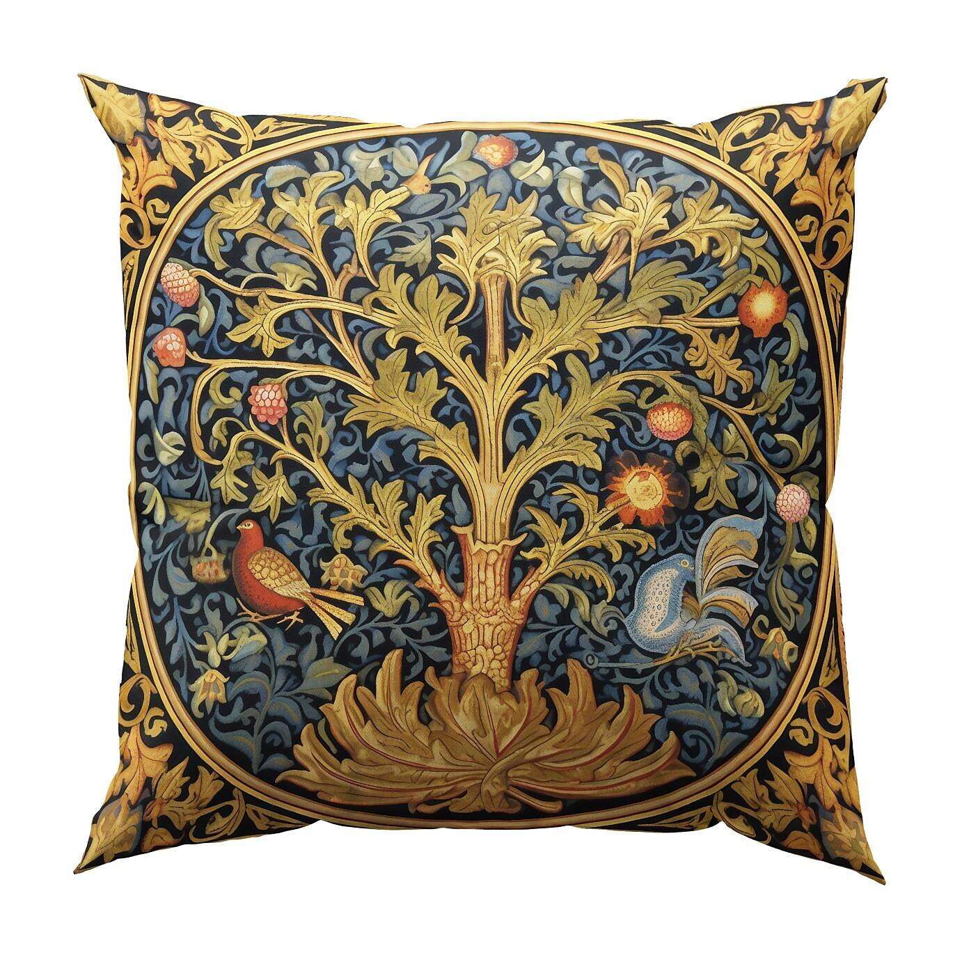 Tree of Life Double Side Pillow Cover 4PC Soft Decorative Square Cushion Case Pillowcase for Bedroom Livingroom Sofa Couch Chair