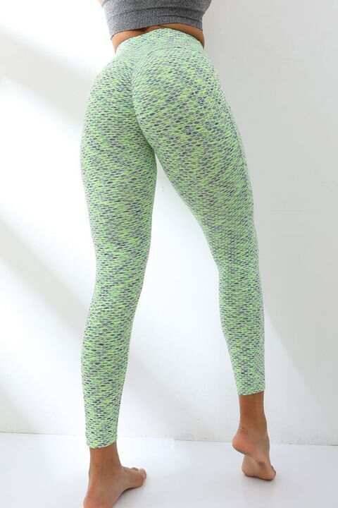 Textured Phone Pocket Sports Leggings