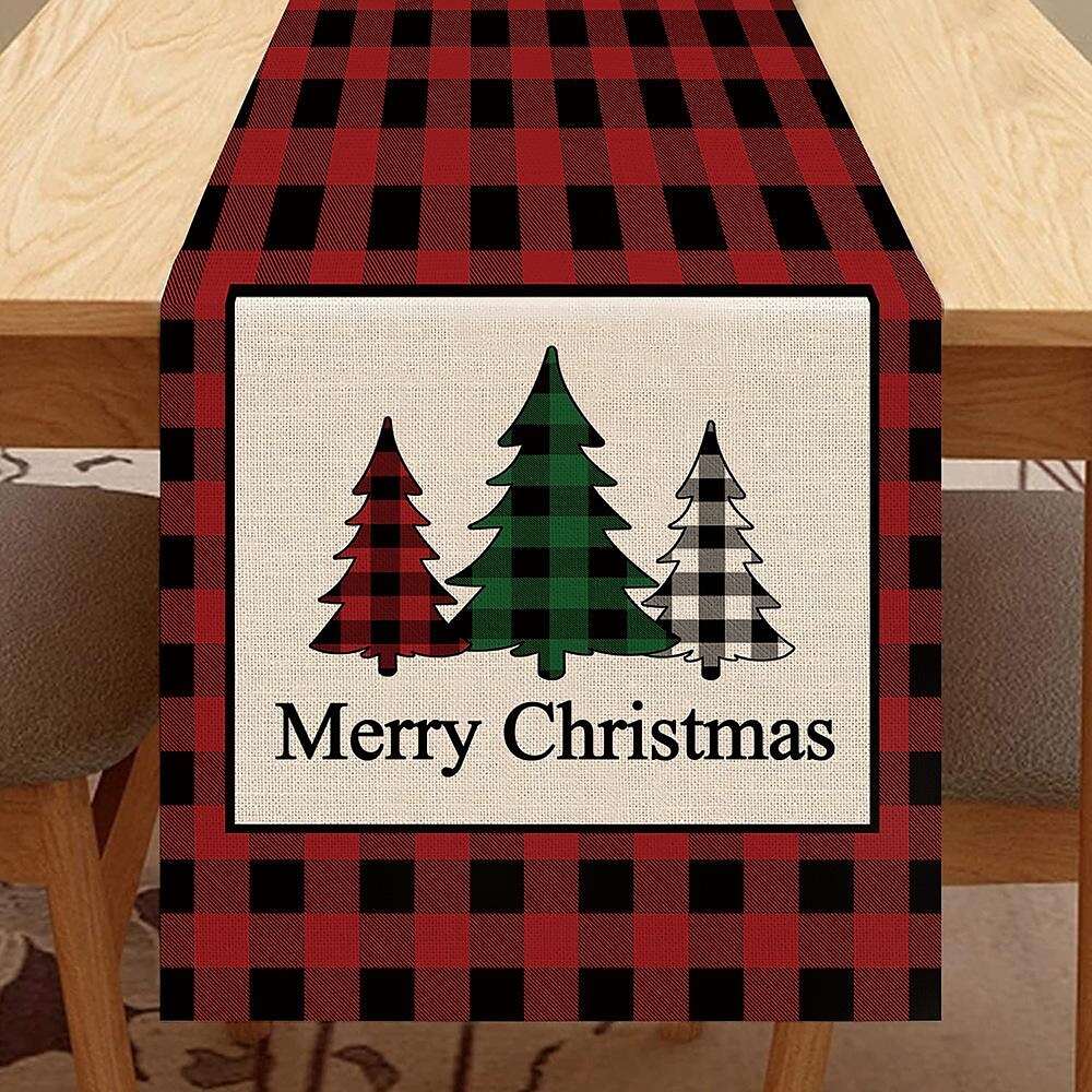 Christmas Classic Farmhouse Linens Table Runner